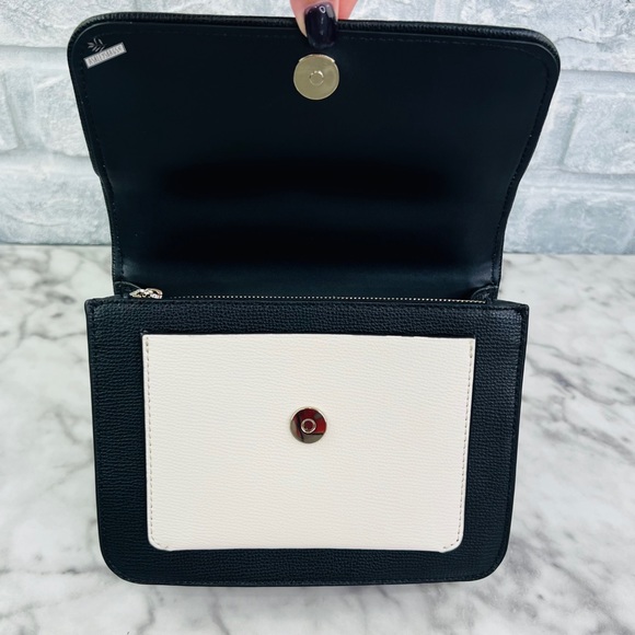 Kate Spade Woven Remi Flap Chain Crossbody & Large Bifold Wallet In Houndstooth - Picture 7 of 15